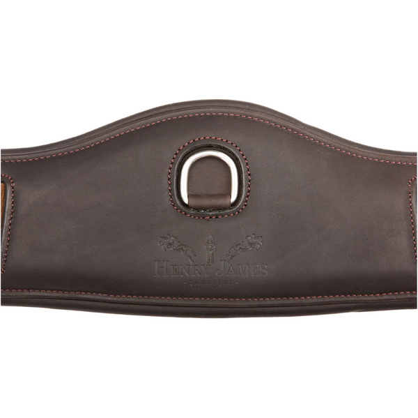2025 Henry James Saddlery Curved Anatomic Short Girth GRTH-03-SHT - Havana Brown